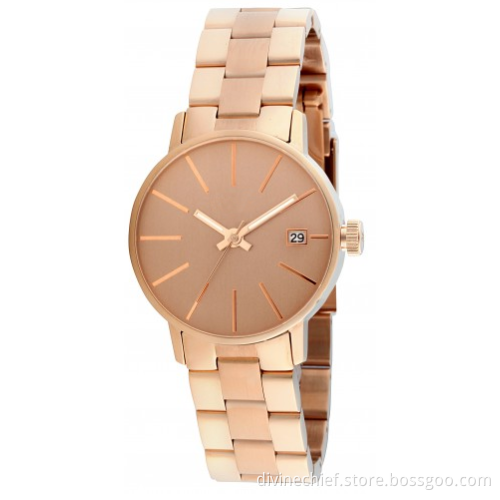Customized Lady Quality Watch 5 ATM Water Resistant All Stainless Steel Watch